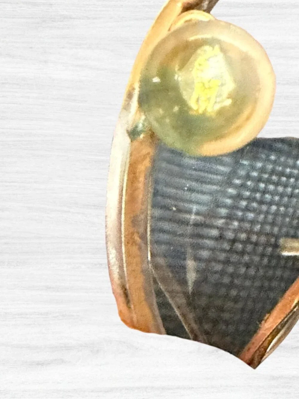 Vintage Polo Ralph Lauren Tiny Oval Glasses Gold Wire Cable Temples Office Siren